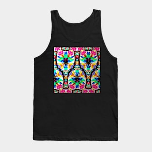 Colorful Cup and Bottle Kaleidoscope Tank Top